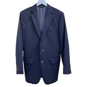 Brooks Brothers Regent Wool Navy Pin Stripe Sport Coat Jacket 2 Button 38R